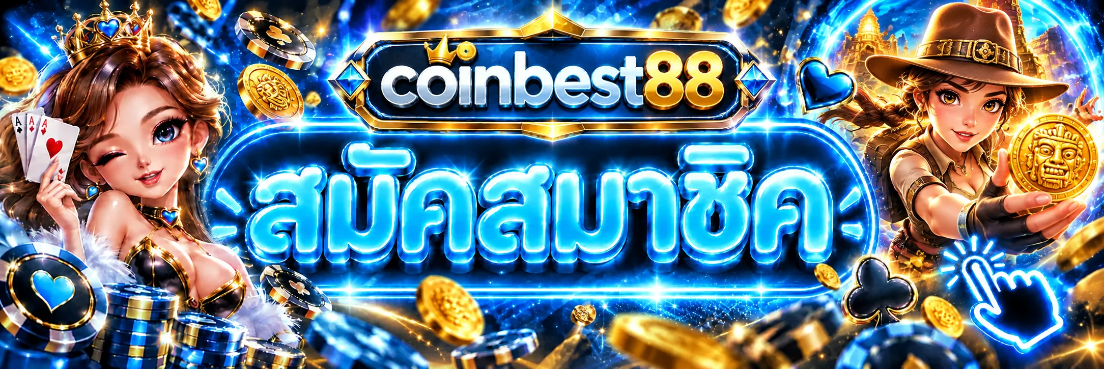 หน้าสมัครสมาชิกและเข้าสู่ระบบ coinbest88 โทนฟ้าน้ำเงิน
